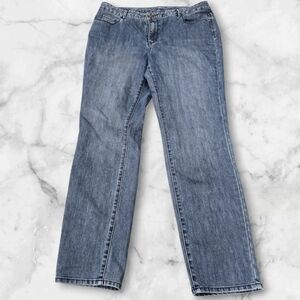 Coldwater Creek Women's Straight Skinny Leg Blue Jeans SIZE:14